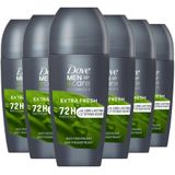 Dove Men+Care Advanced Extra Fresh Anti-Transpirant Deodorant Roller - 6 x 50 ml - Voordeelverpakking