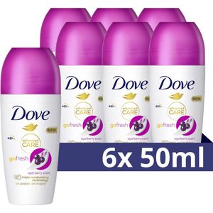 Dove Advanced Care Go Fresh Açai Berry Anti-Transpirant Deodorant Roller - 6 x 50 ml - Voordeelverpakking