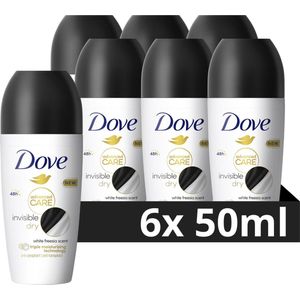 Dove Advanced Care Invisible Dry Anti-Transpirant Deodorant Roller - 6 x 50 ml - Voordeelverpakking