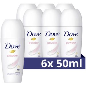 Dove - Deodorant Roll-On Powder - 6x 50 ml - Hydraterende Crème