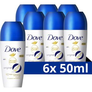 Dove Original Advanced Care Anti-Transpirant Roller - 6 x 50 ml - Voordeelverpakking