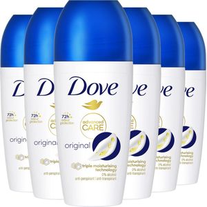 Dove Original Advanced Care Anti-Transpirant Roller - 6 x 50 ml - Voordeelverpakking