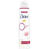 Dove Deospray met roze geur met verzorgend zinkcomplex en 0% aluminiumzouten, 150 ml