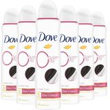 Dove 0% Aluminiumzouten Deodorant Spray - Invisible Care - bevat het 2x Action Zinc-Complex - 6 x 150 ml