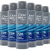 Dove Men+Care Advanced Anti-Transpirant Deodorant Spray - Clean Comfort - met anti-bacteriële geurbestrijding - 6 x 150 ml