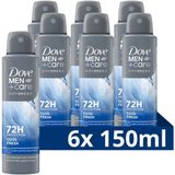 Dove Men+Care Advanced Cool Fresh Anti-Transpirant Deodorant Spray - 6 x 150 ml - Voordeelverpakking
