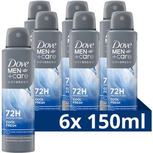Dove Men+Care Advanced Cool Fresh Anti-Transpirant Deodorant Spray - 6 x 150 ml - Voordeelverpakking