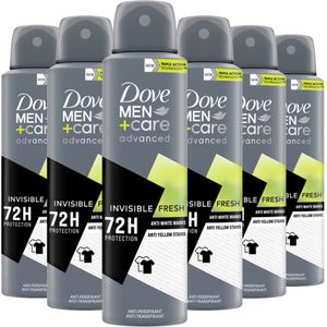 6x Dove Deodorant Men+ Care Invisible Fresh 150 ml