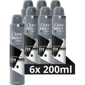 6x Dove Deodorant Men+ Care Invisible Dry 200 ml