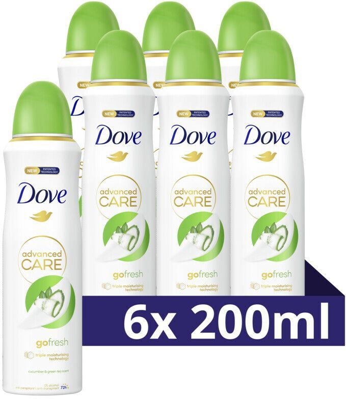 Dove - Advanced Care - Deodorant Spray - Komkommer & Groene Thee - 200 ml