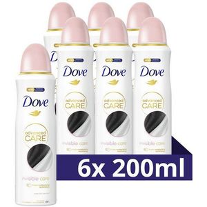 6x Dove Deodorant Spray Invisible Care 200 ml