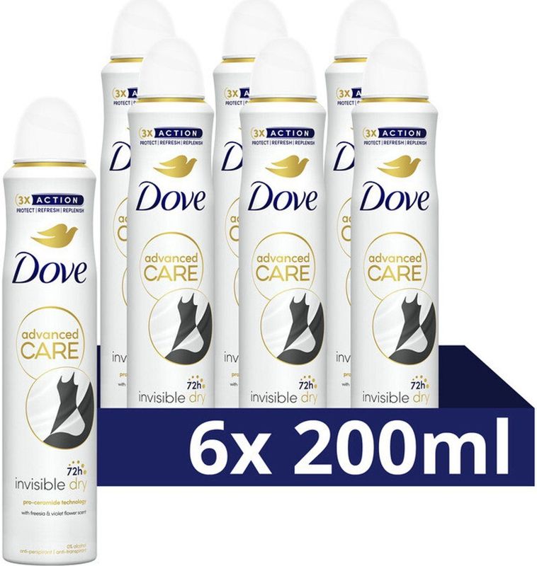Dove - Advanced Care - Deodorant Spray - 200 ml - Invisible Dry