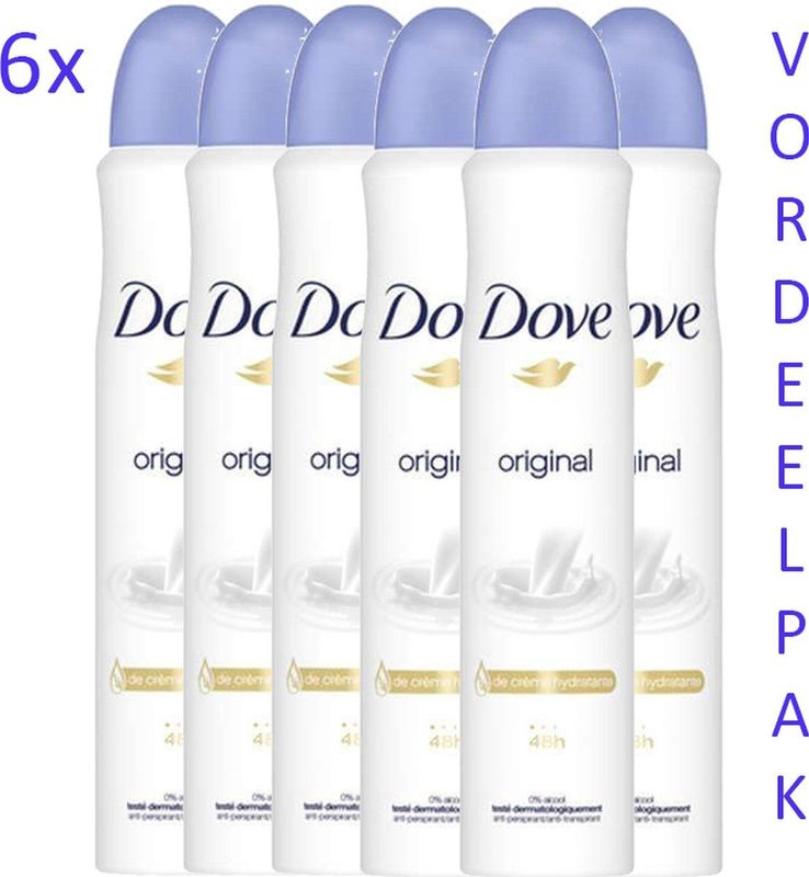 6x Dove Deodorant Spray Original 200 ml