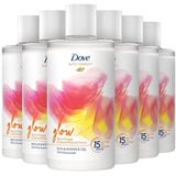 Dove Bath Therapy Glow - Badschuim & Douchegel - 6 x 400 ml - Voordeelverpakking