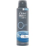 2e halve prijs: Dove Deodorant Men+ Care 0% 150 ml