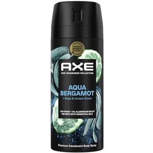 AXE Fine Fragrance Collection Aqua Bergamot - Premium Deodorant Bodyspray - 6 x 150 ml - Voordeelverpakking