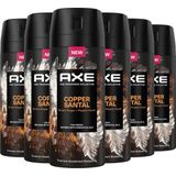 AXE Fine Fragrance Collection Copper Santal - Premium Deodorant Bodyspray - 6 x 150 ml - Voordeelverpakking