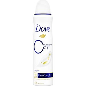 Dove - 0% Deodorant - Original - 150 ml