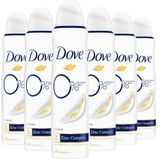 Dove 0% Aluminiumzouten Deodorant Spray - Original - bevat het 2x Action Zinc-Complex met Zinc Zap-technologie - 6 x 150 ml