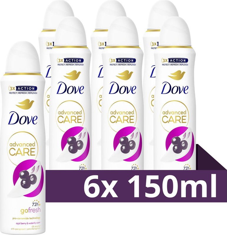 Dove - Advanced Care - Deodorant Spray - Acai Berry & Waterlily - 150 ml