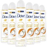 Dove Advanced Care Coconut & Jasmine anti-transpirant deodorant spray - 6 x 150 ml