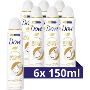 Dove Advanced Care Coconut & Jasmine anti-transpirant deodorant spray - 6 x 150 ml