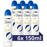 Dove Advanced Care Original anti-transpirant deodorant spray - 6 x 150 ml