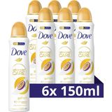 6x Dove Deodorant Spray Passievrucht & Citroengras 150 ml