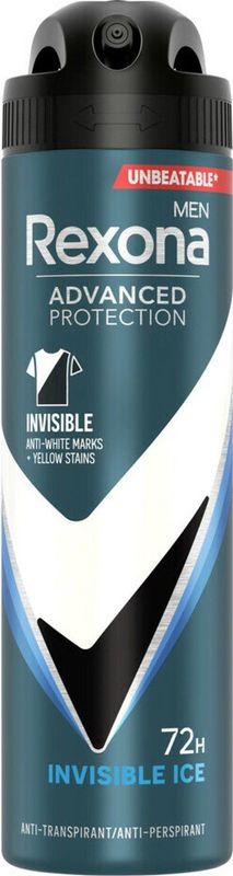 Rexona - Deo Invisible Ice - Deodorant - 150ml - Voor Actieve Mannen
