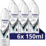 Rexona Advanced Protection Anti-Transpirant Spray - Invisible Aqua - met MotionSense Technologie - 6 x 150 ml