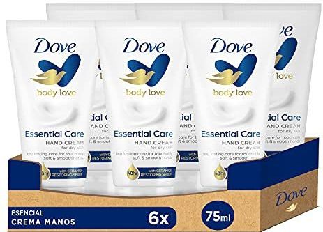 Dove Vochtinbrengende handcrème Essentiële voeding hydrateert en verzorgt de huid, 75 ml, 6 stuks