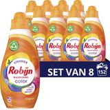Robijn Klein & Krachtig Classics Color Vloeibaar Wasmiddel - 8 x 19 wasbeurten - Voordeelverpakking