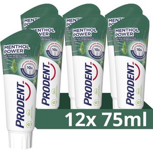 Prodent Tandpasta - Menthol Power - met munt en eucalyptus voor een extra frisse adem en schone tanden - 12 x 75 ml