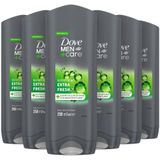 Dove Men+Care Extra Fresh 3-in-1 Douchegel - 6 x 250 ml - Voordeelverpakking