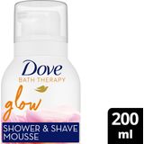 Dove Bath Therapy Douche- & Scheerschuim - Glow - met niacinamide - 200 ml