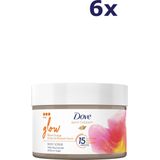 6x Dove Bath Therapy Glow Bodyscrub 295 ml