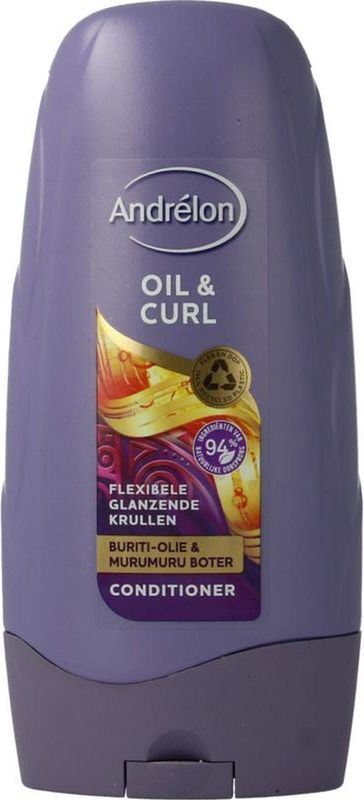 Andrelon - Conditioner Oil & Curl - Crèmespoeling - Voor Krullend Haar - Hydrateert