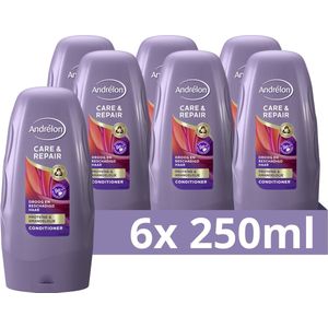Andrélon Conditioner - Care & Repair - verrijkt met proteïne en amandelolie - 6 x 250 ml