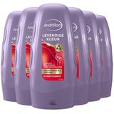 Andrélon Conditioner - Levendige Kleur - verrijkt met macadamia-olie en een uv-filter - 6 x 250 ml