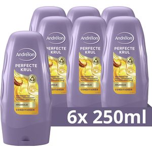 Andrélon Conditioner - Perfecte Krul - verrijkt met arganolie - 6 x 250 ml