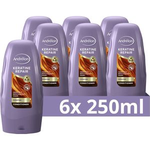 Andrélon Conditioner - Keratine Repair - verrijkt met keratine en vitamine E - 6 x 250 ml