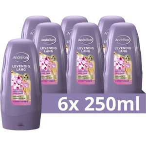 Andrélon Levendig Lang Conditioner - 6 x 250 ml - Voordeelverpakking