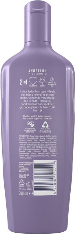 Andrelon Shampoo 2 in 1 300ML