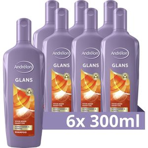 Andrélon Glans Shampoo - 6 x 300 ml - Voordeelverpakking