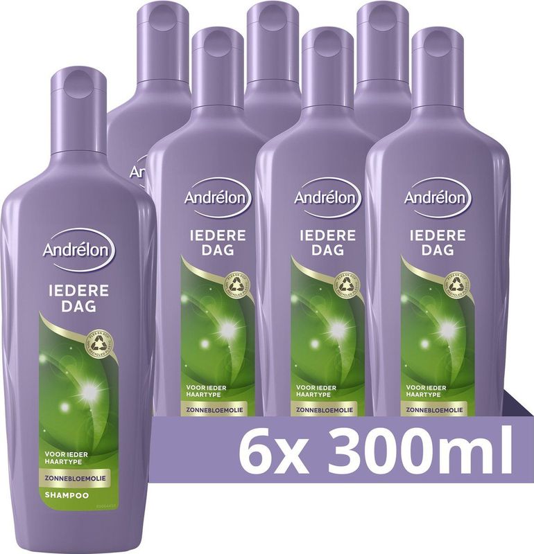 Andrélon Iedere Dag Shampoo - 6 x 300 ml - Voordeelverpakking