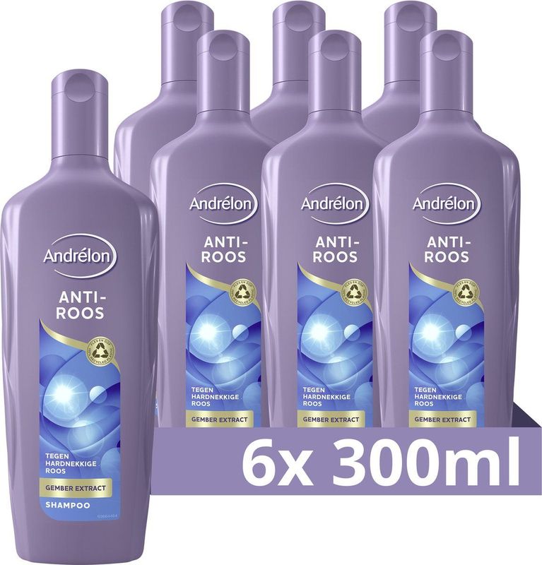 Andrélon Anti-Roos Shampoo - 6 x 300 ml - Voordeelverpakking