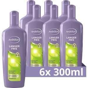 Andrélon Langer Fris Shampoo - 6 x 300 ml - Voordeelverpakking