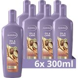 Andrélon Oil & Care Shampoo - 6 x 300 ml - Voordeelverpakking