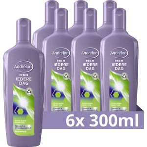 Andrélon Men Iedere Dag Shampoo - 6 x 300 ml - Voordeelverpakking