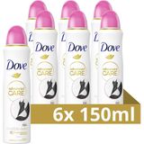 Dove Advanced Care Invisible Care Anti-Transpirant Deodorant Spray - 6 x 150 ml - Voordeelverpakking